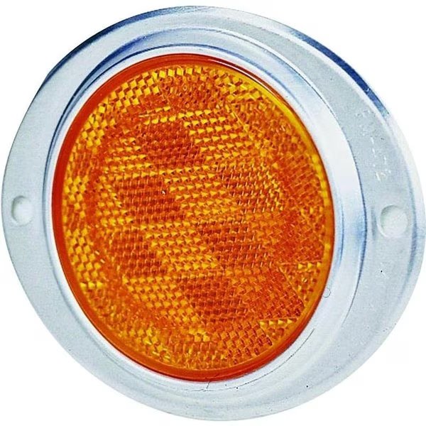V472 Oval Reflector, Amber Reflector, Pm Company, Mfr#: V472A